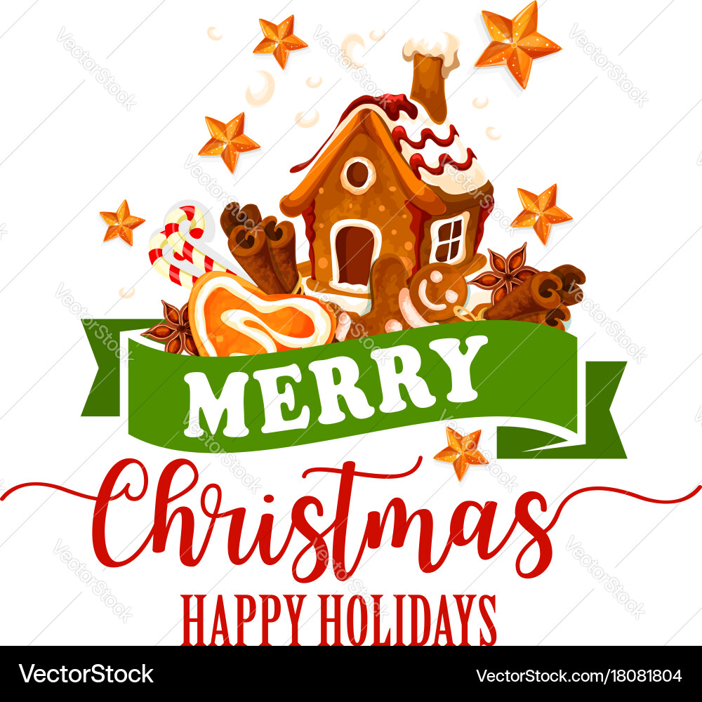 Christmas Cookies and Candy Icons Vector Image