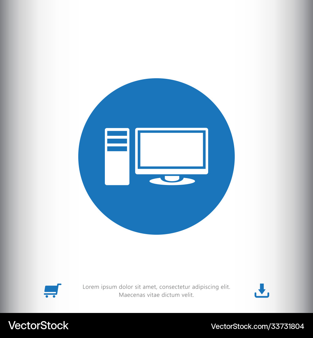 Computer icon Vector Image