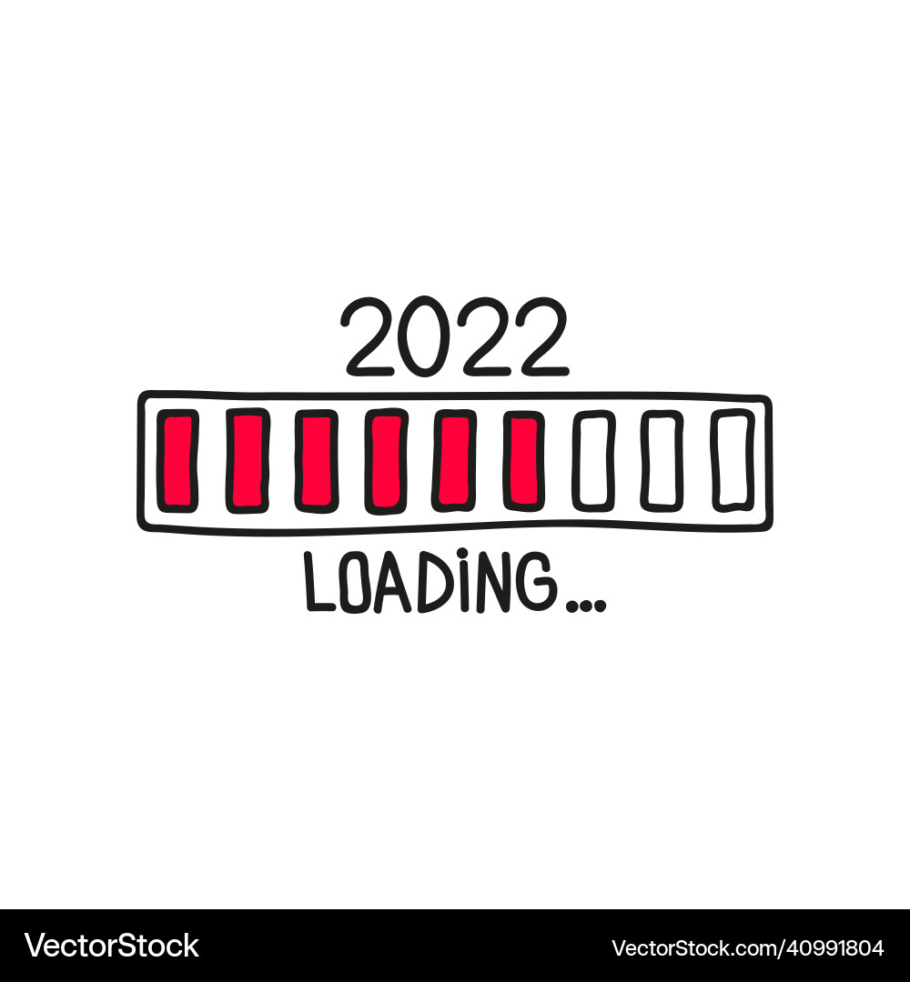 Creative new year 2022 Creative new year 2022 vector image