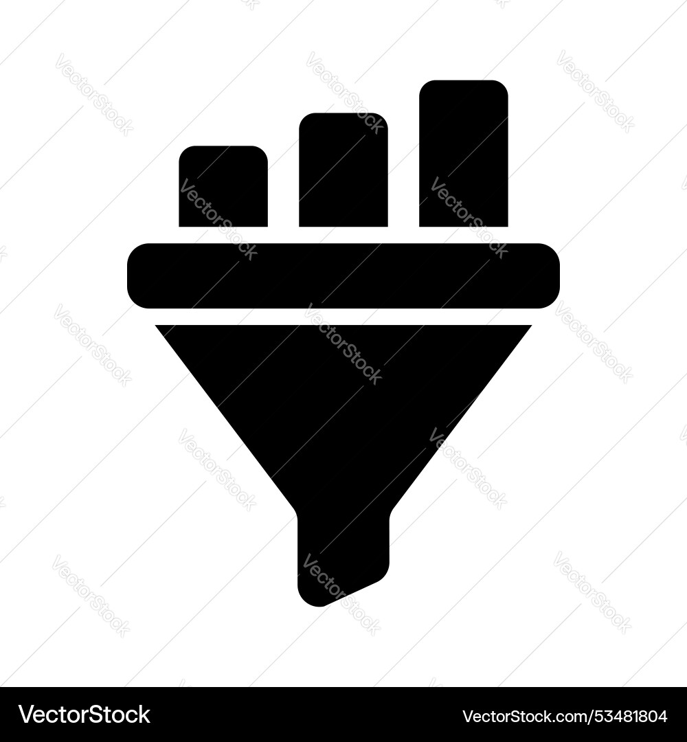 Data filter vector image