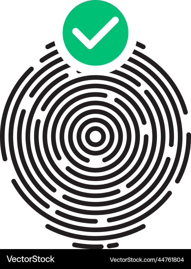 Fingerprint Scan sichere Berechtigungsdaten Fingerprint Scan sichere Berechtigungsdaten vektorbild
