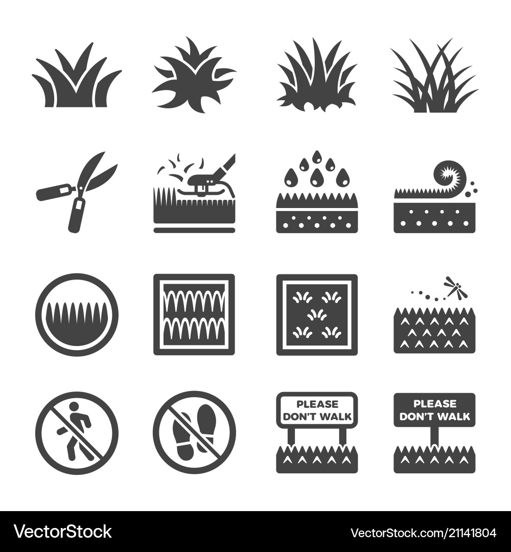 Grass icon vector image