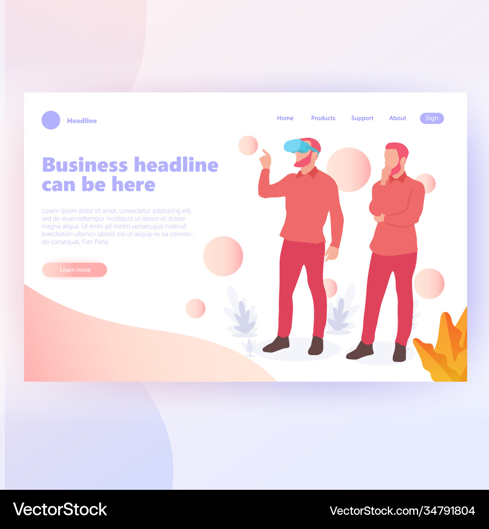 People work in a team and interact with graphs People work in a team and interact with graphs vector image