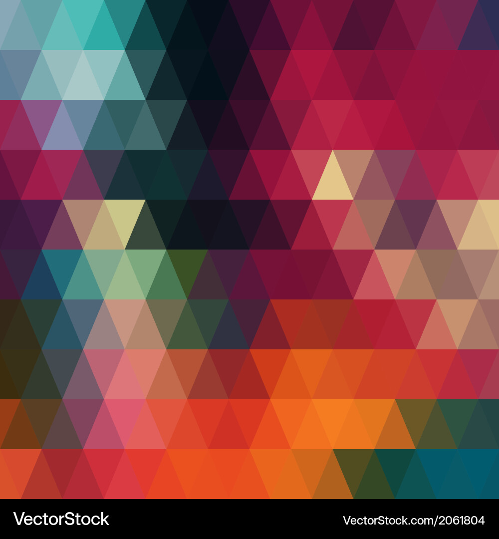 Retro pattern of geometric shapes colorful mosaic vector image