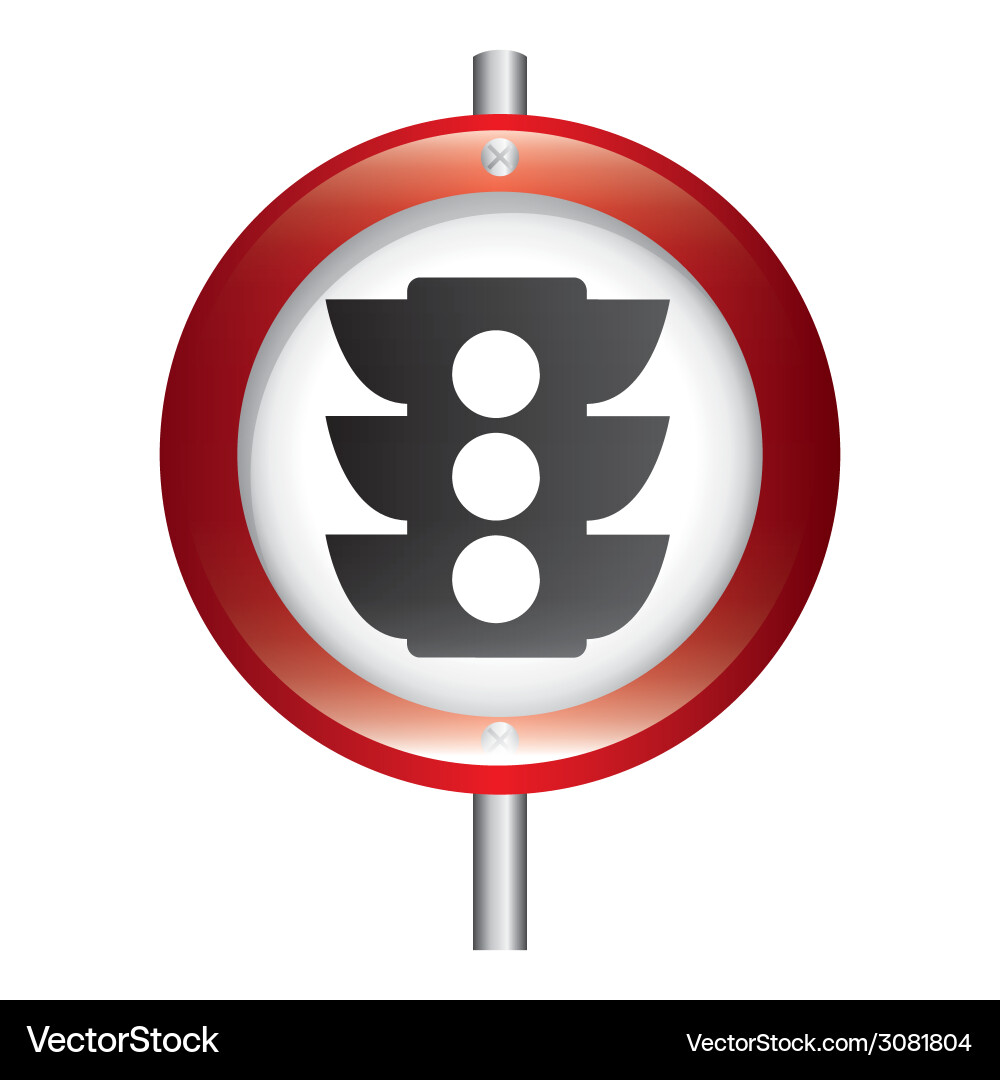 Semaphore design vector image
