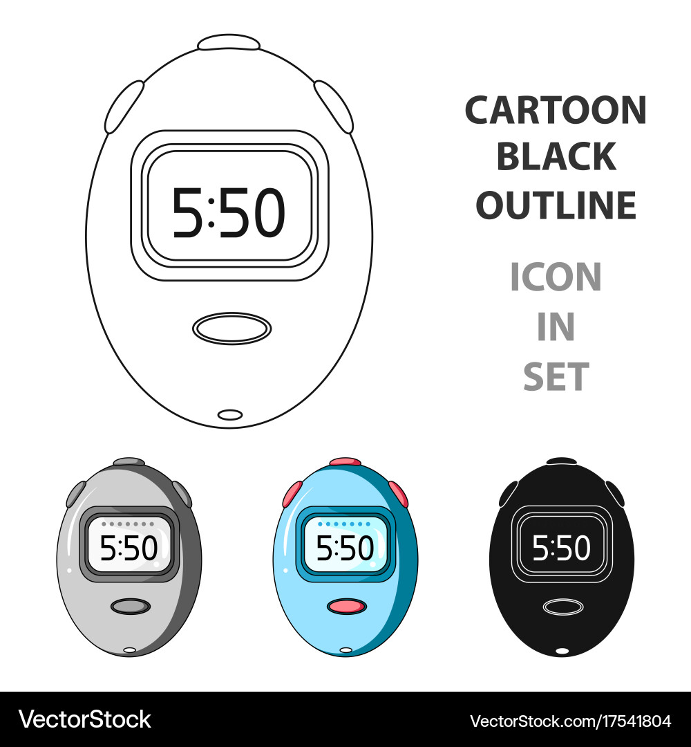Stopwatch for calculating time and speed of travel Vector Image