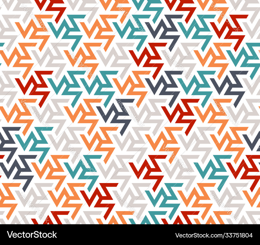 Zigzag color mix pattern seamless Zigzag color mix pattern seamless vector image