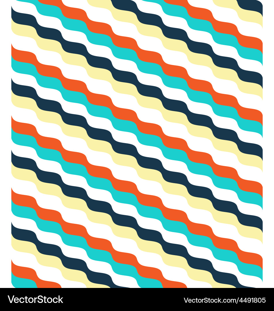 Bright Abstract Wave Pattern vector image
