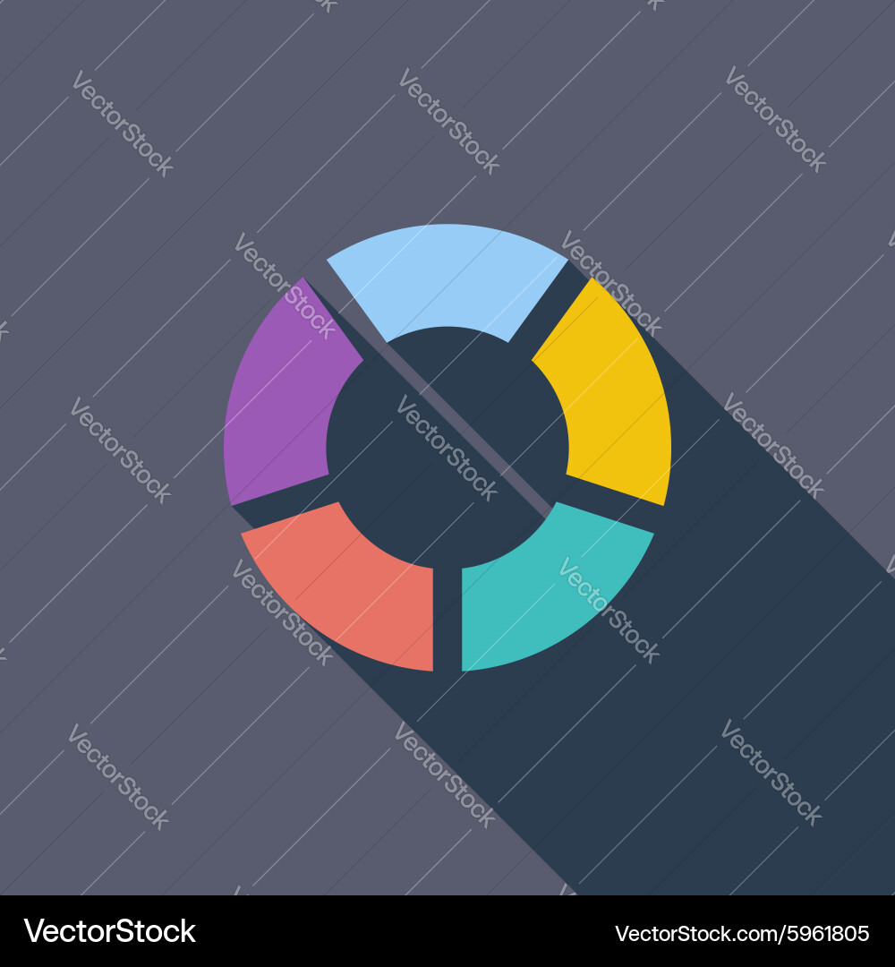 Circular Graph Icon vector image