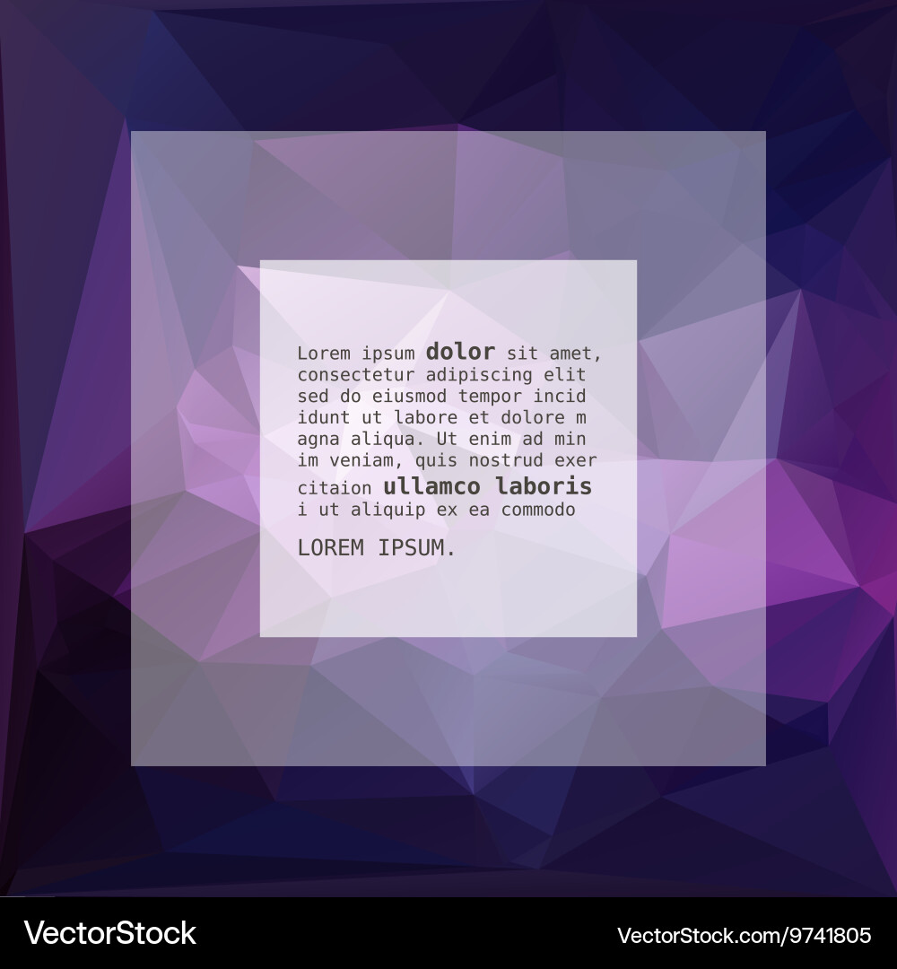 Geometric triangular abstract background vector image