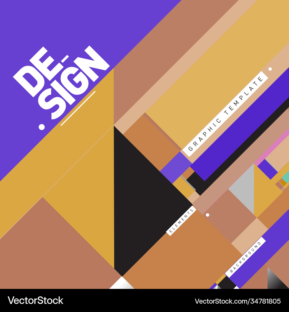 Modern colorful background material design vector image