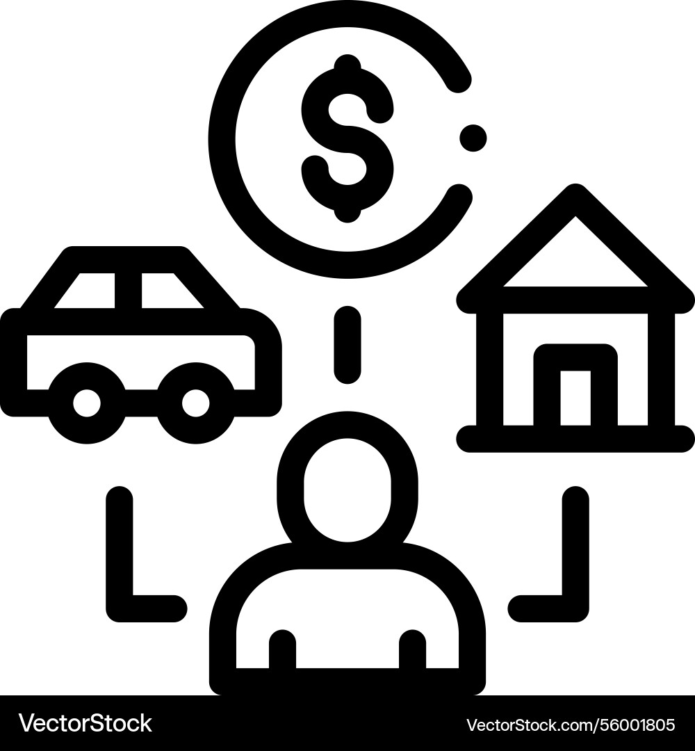 Oxygen mask icon thin linear style design Oxygen mask icon thin linear style design vector image