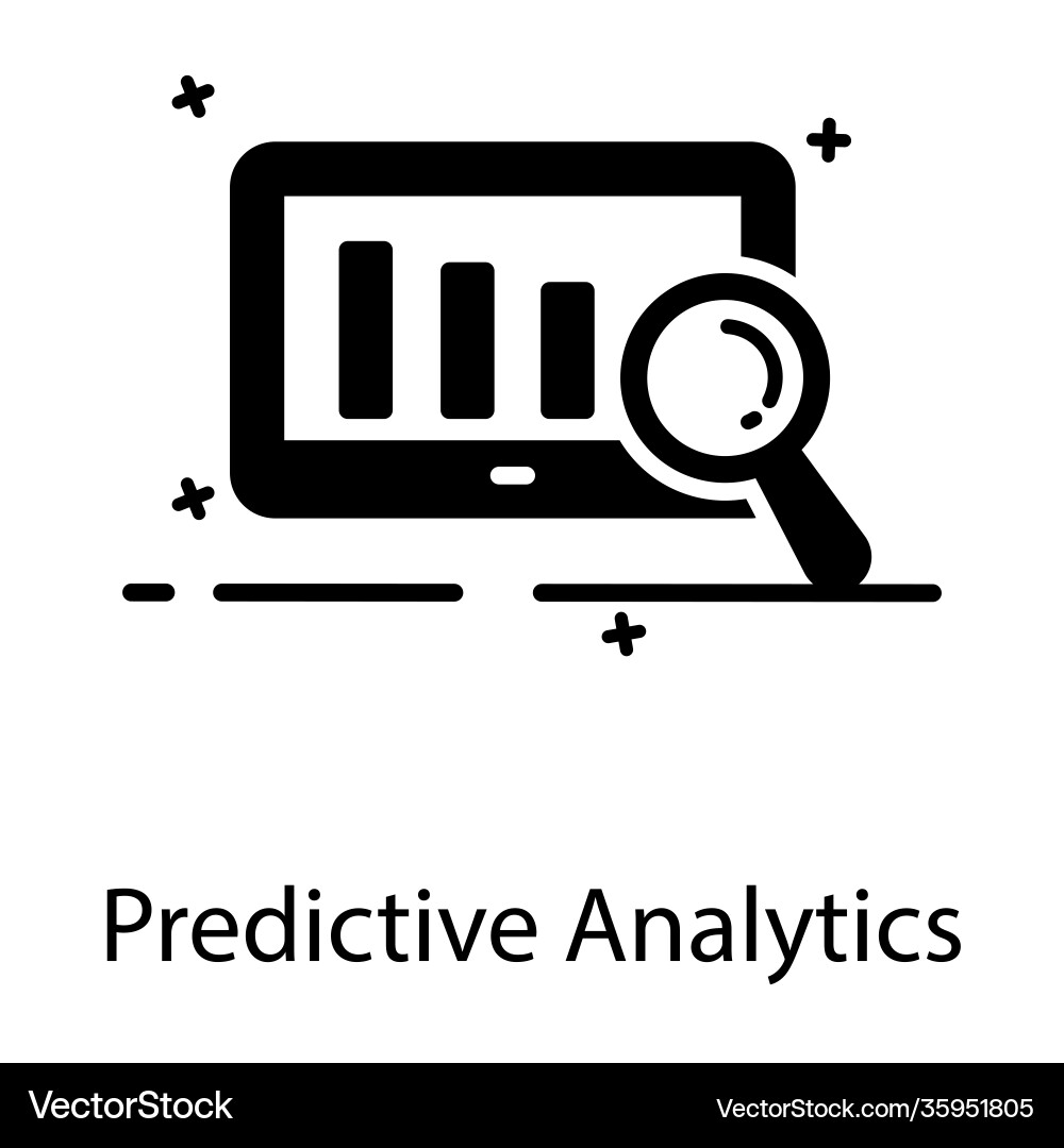 Predictive analytics Vector Image