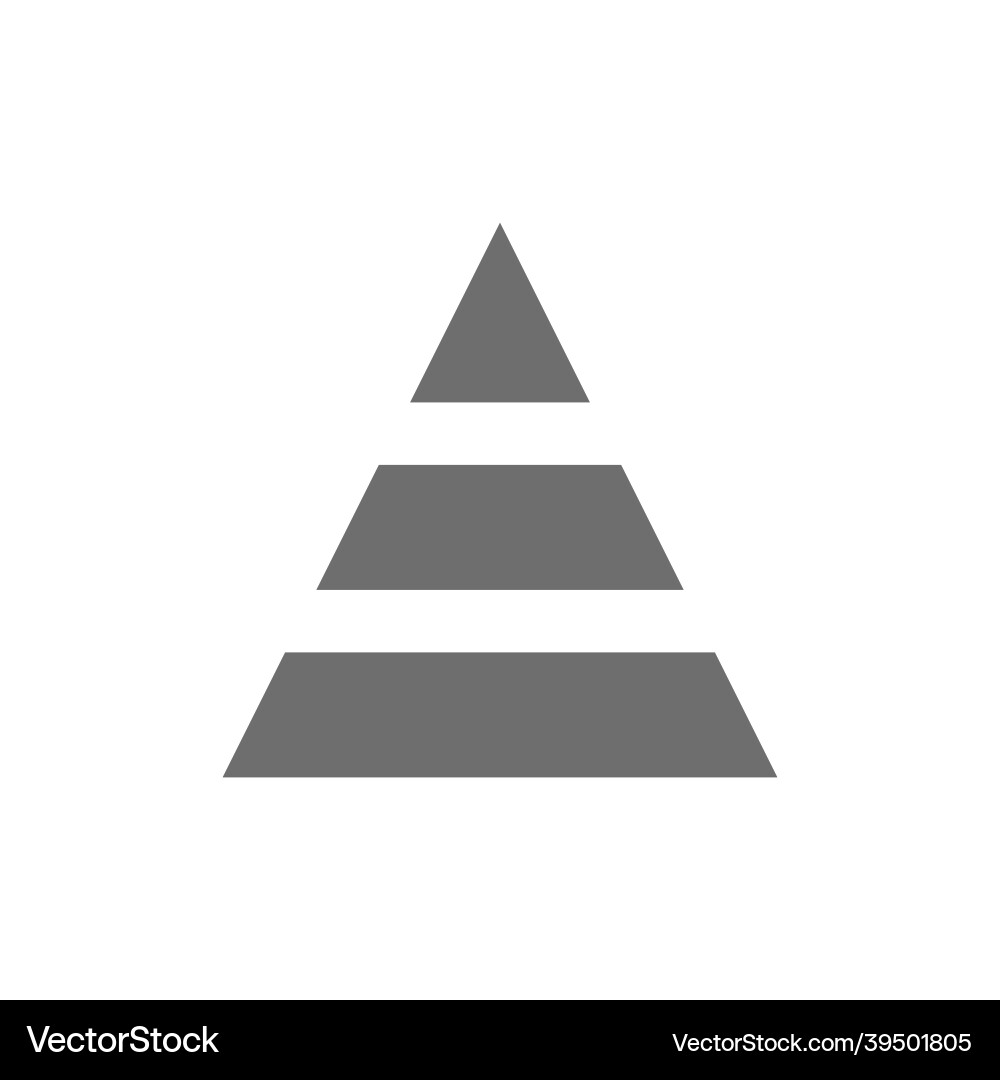 Triangular Graph Icon - Data Analysis vector image