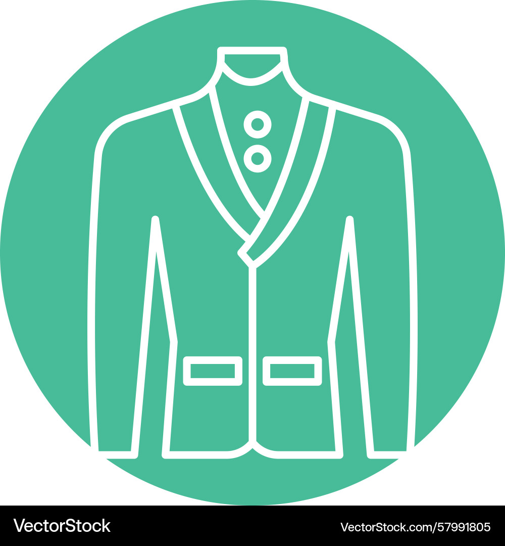 Tuxedo line multi circle Vector Image
