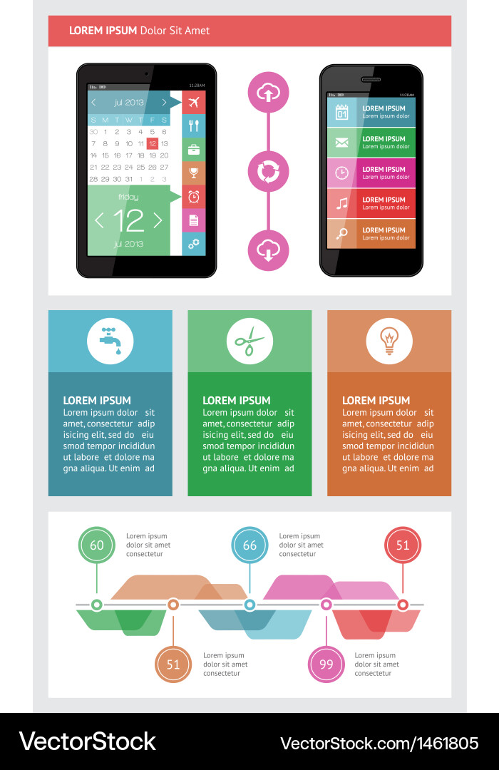 UI Elements & Web Interface Graphics vector image
