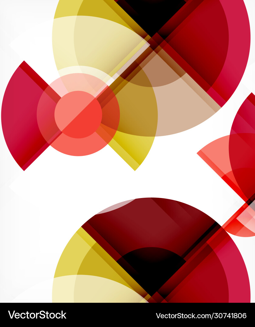 Abstract background circle and triangle design Vector Image