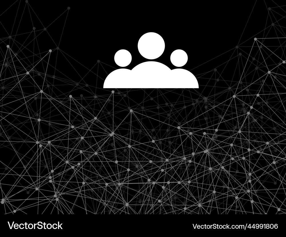Abstract geometric background with connecting vector image
