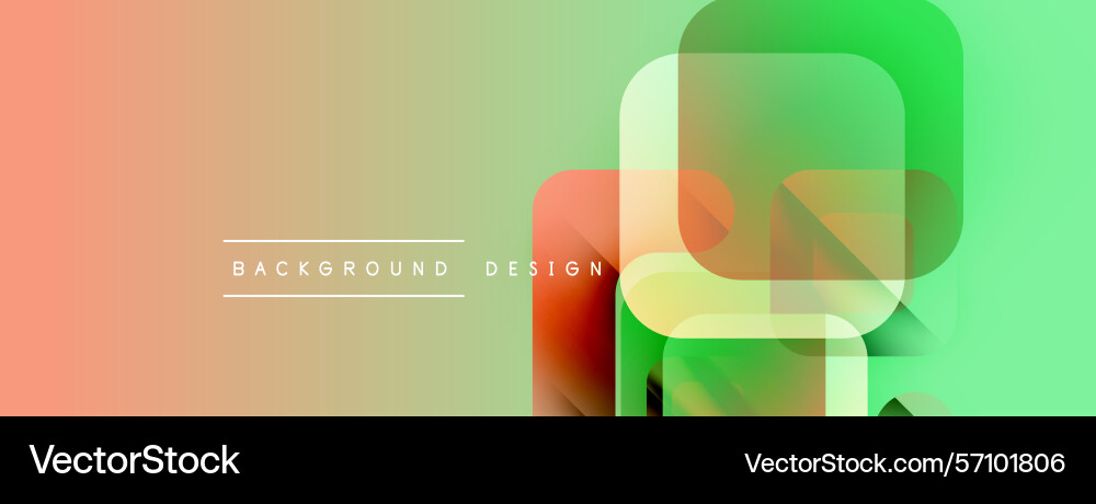 Abstract gradients rounded squares overlap peach Abstract gradients rounded squares overlap peach Vector Image