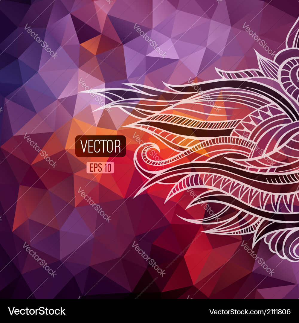 Abstract triangles background for design Vector Image