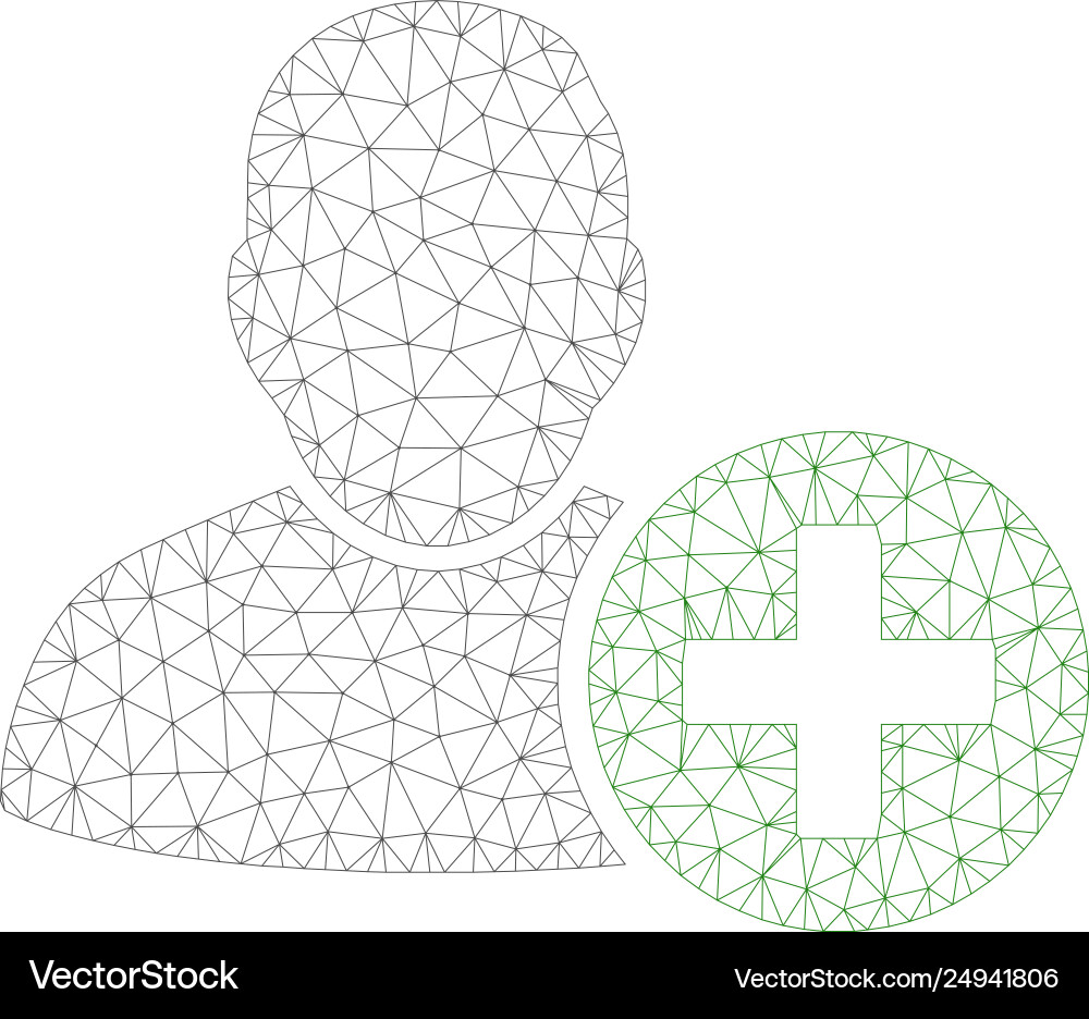 Add user polygonal frame mesh Add user polygonal frame mesh vector image