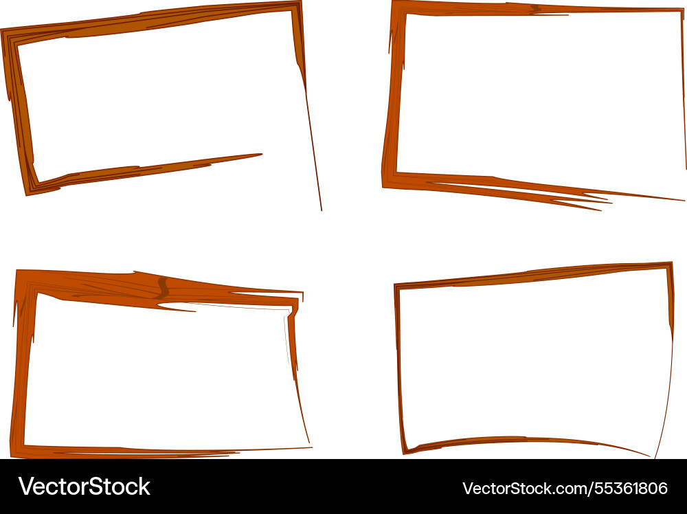 Brown abstract square irregular speech bubbles Brown abstract square irregular speech bubbles Vector Image