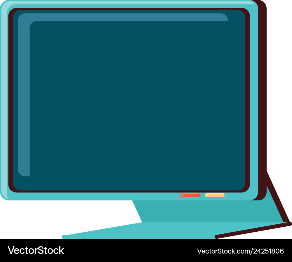 Computer monitor isolated icon vector image