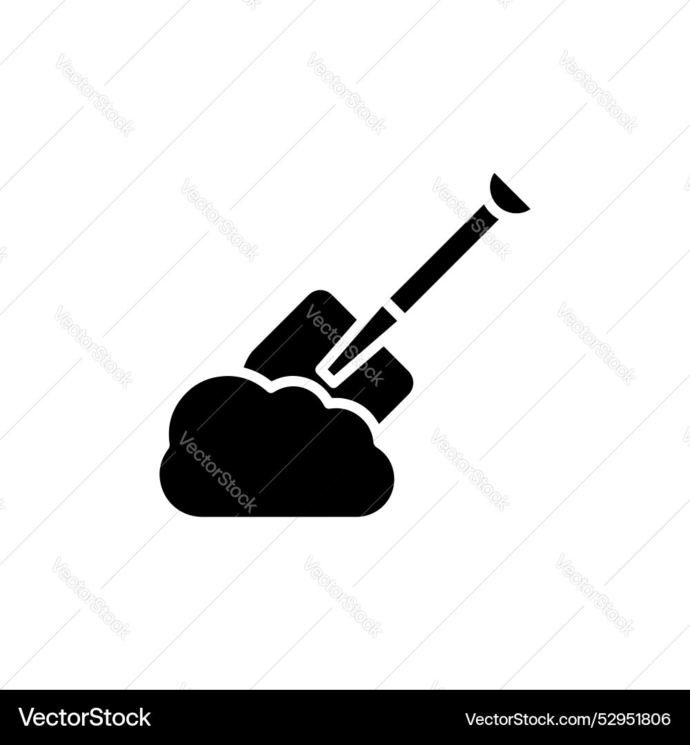 Digging icon isolated on white background Digging icon isolated on white background Vector Image