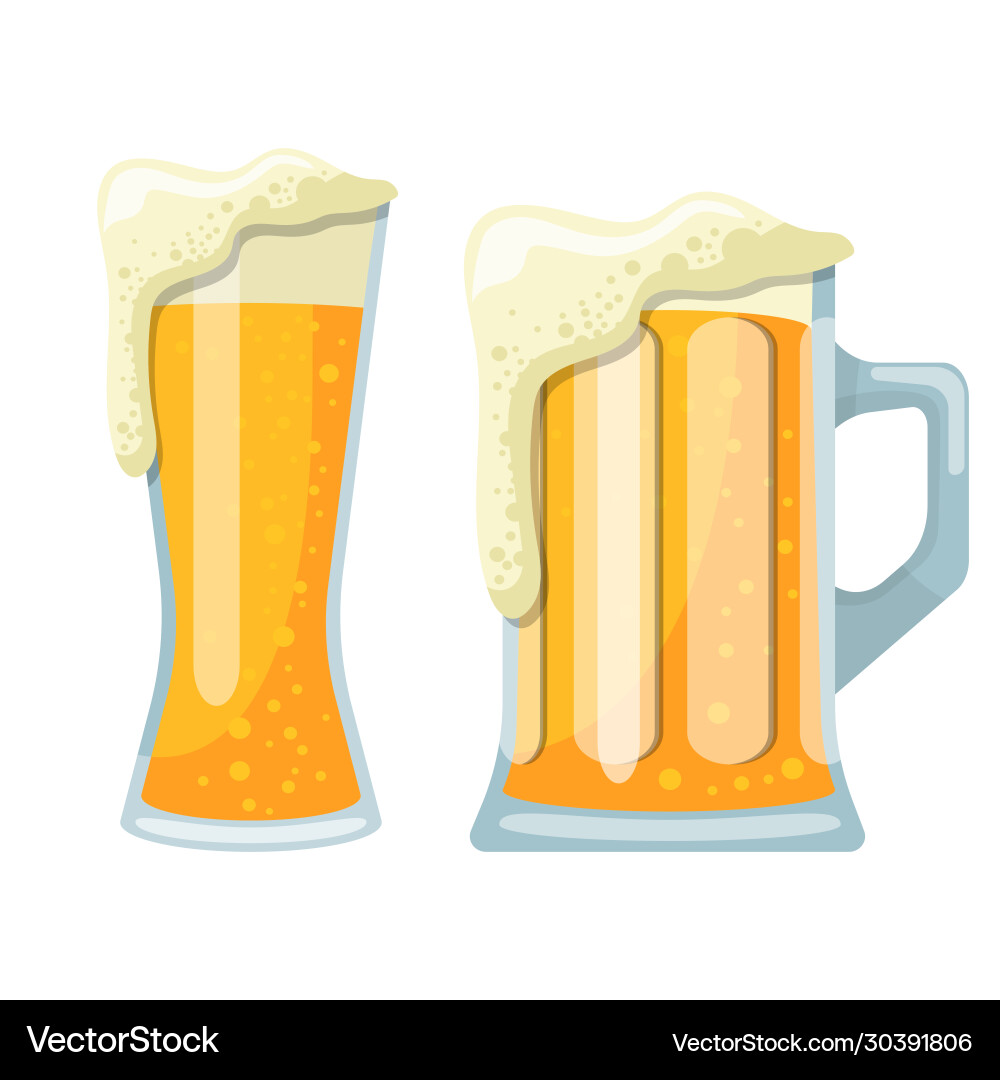 Mug beer vector image