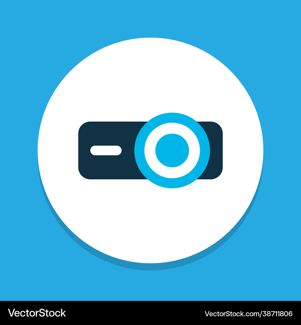 Projector icon colored symbol premium quality Projector icon colored symbol premium quality vector image