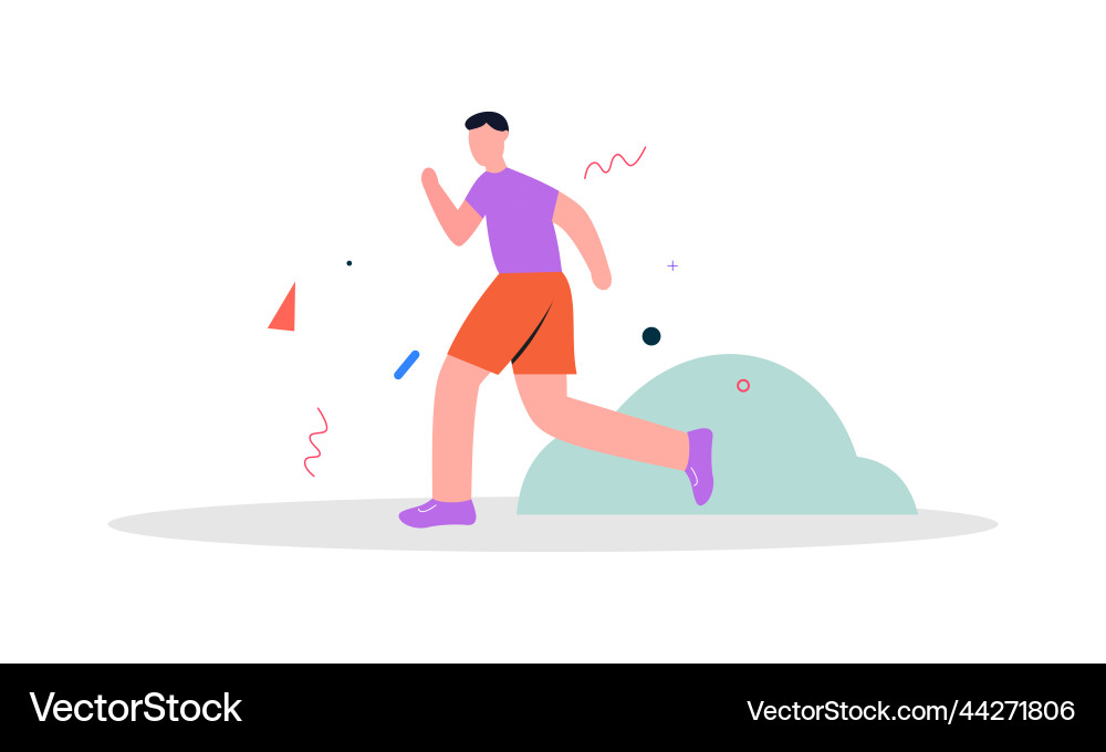 Running jogging time Running jogging time Vector Image