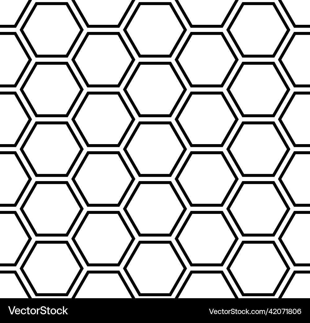 Seamless honeycomb pattern background Seamless honeycomb pattern background vector image