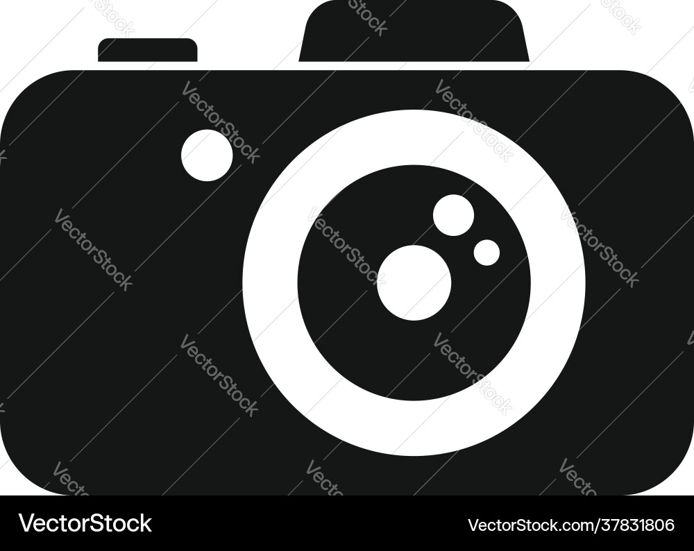 Security service camera icon simple style Security service camera icon simple style vector image