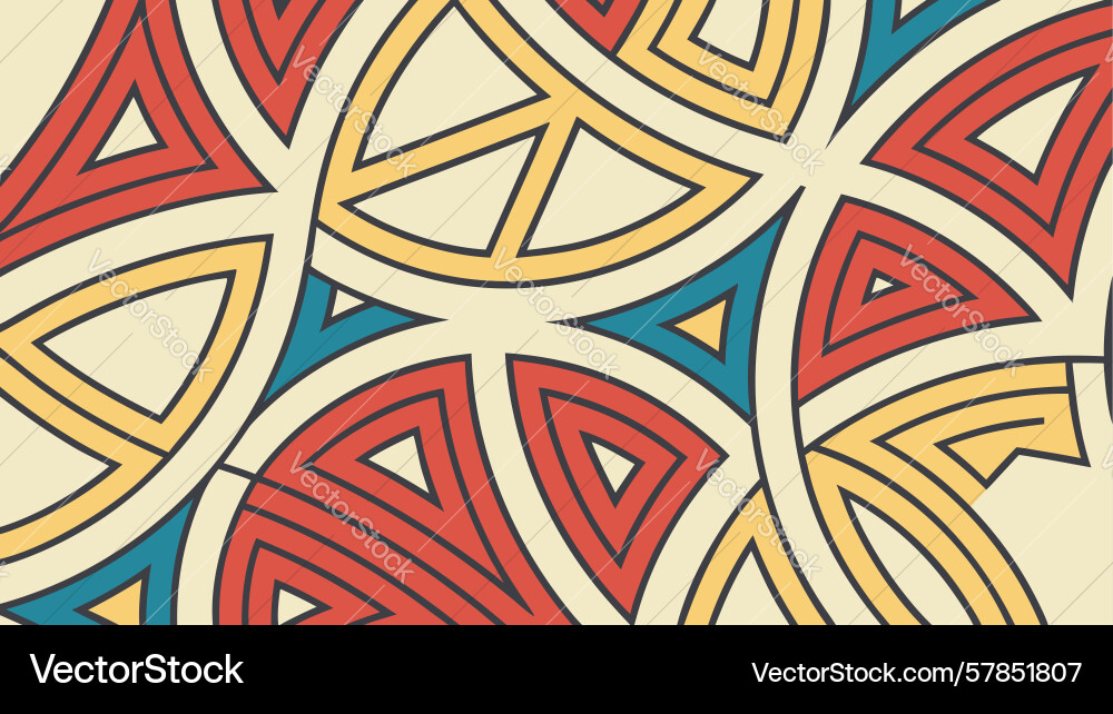 Abstract geometric triangles pattern design Vector Image
