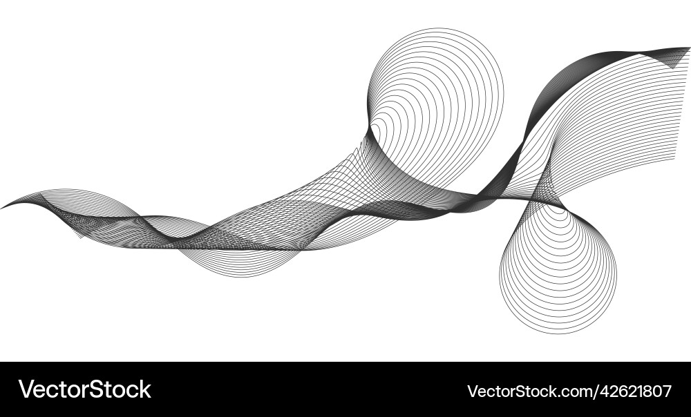 Abstract wave element for design digital vector image