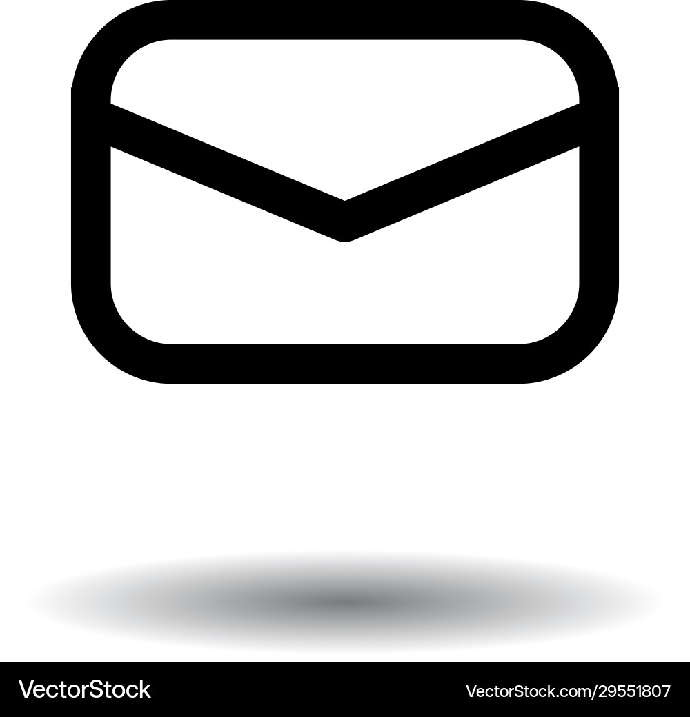 Message icon mail symbol Message icon mail symbol vector image