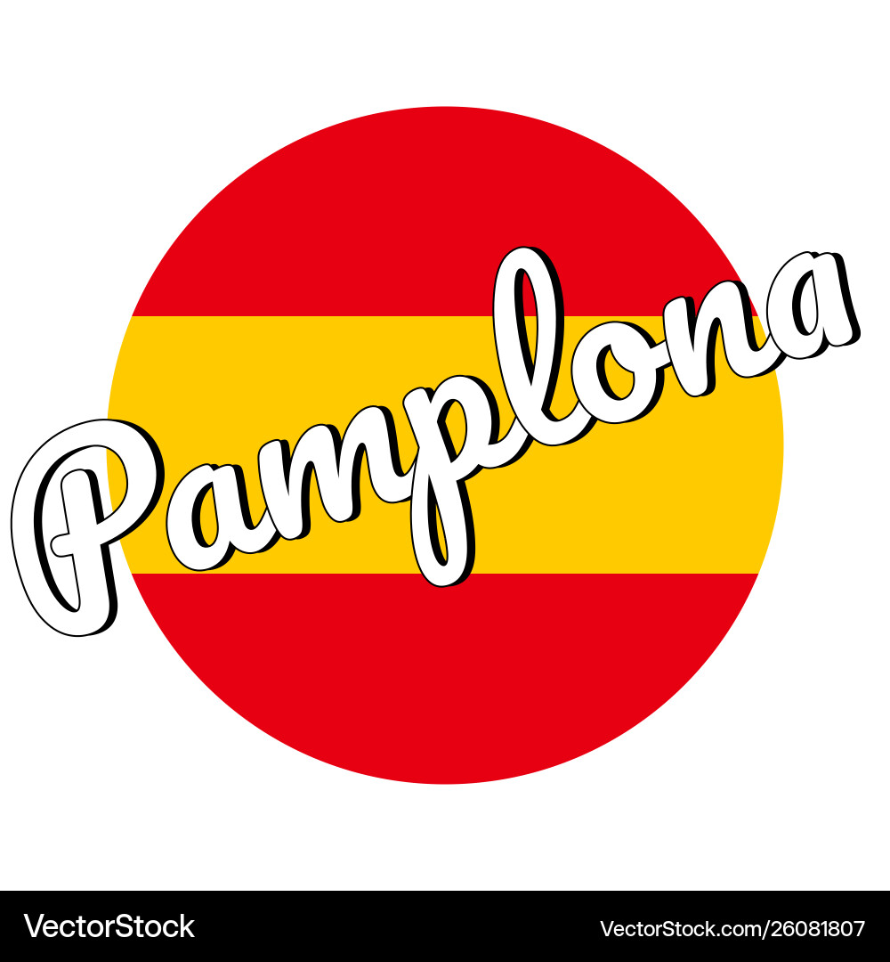 Round button icon national flag spain Round button icon national flag spain vector image