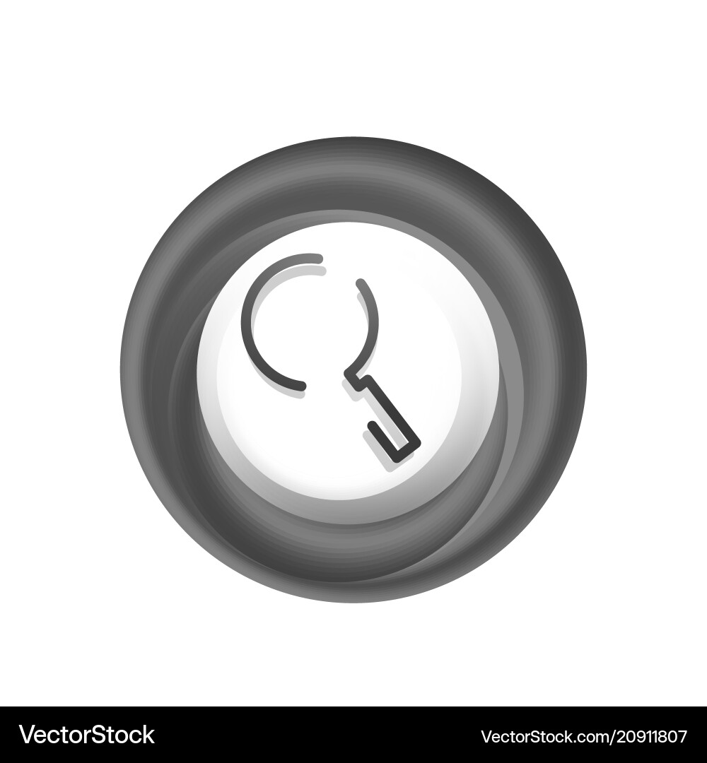 Search magnifier web button magnify icon modern Search magnifier web button magnify icon modern vector image