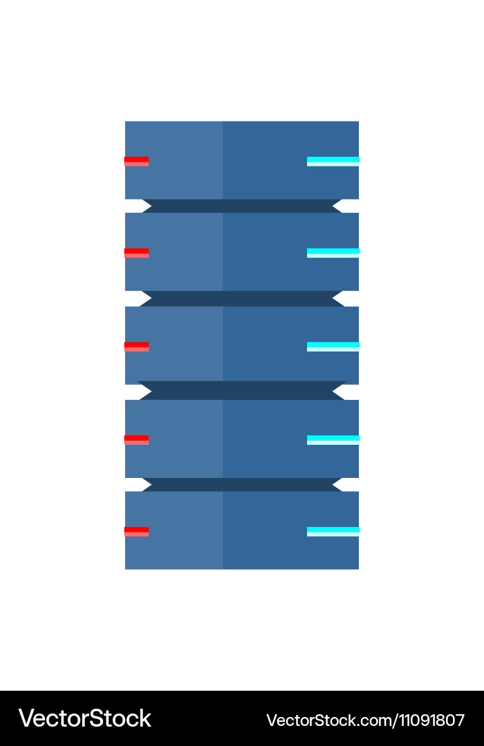 Server and computer networking hardware icon Vector Image