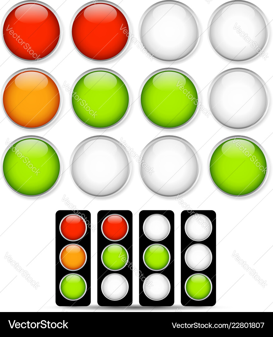 Traffic light signal semaphore or control lights Traffic light signal semaphore or control lights vector image