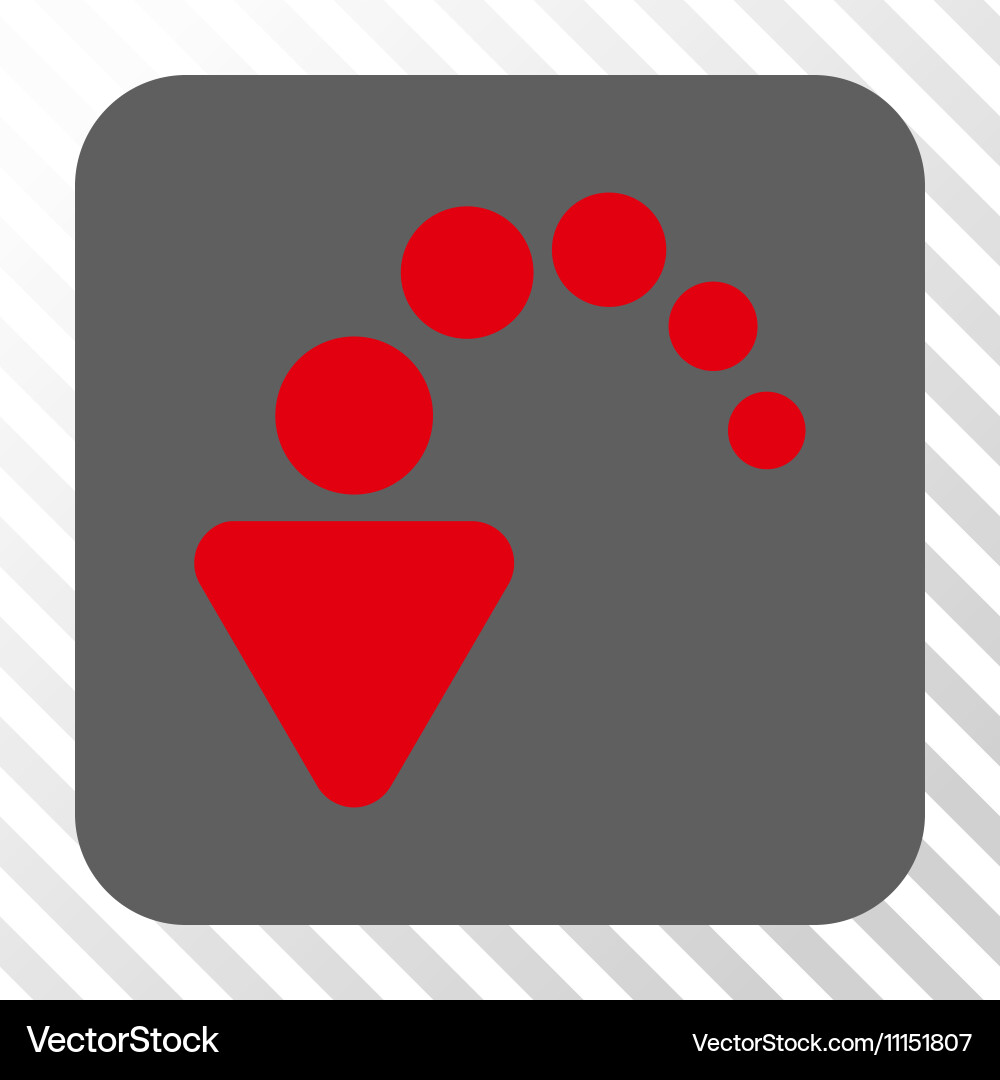 Undo rounded square button Vector Image