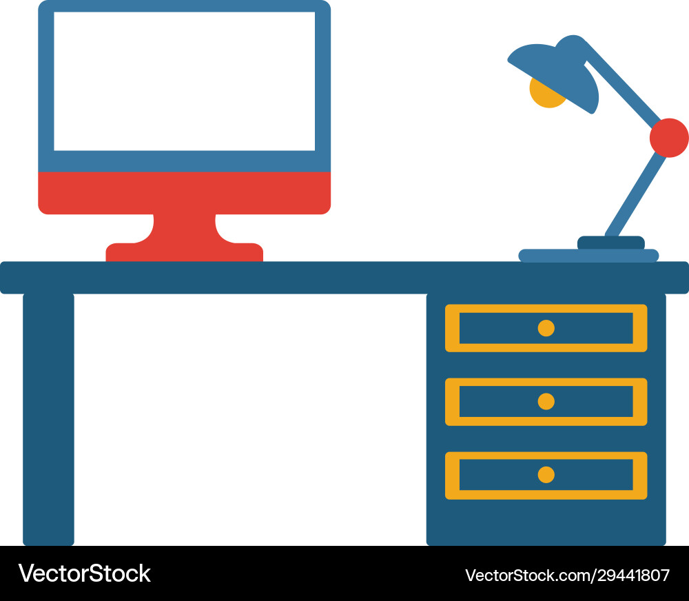 Workplace icon simple element from project Workplace icon simple element from project vector image