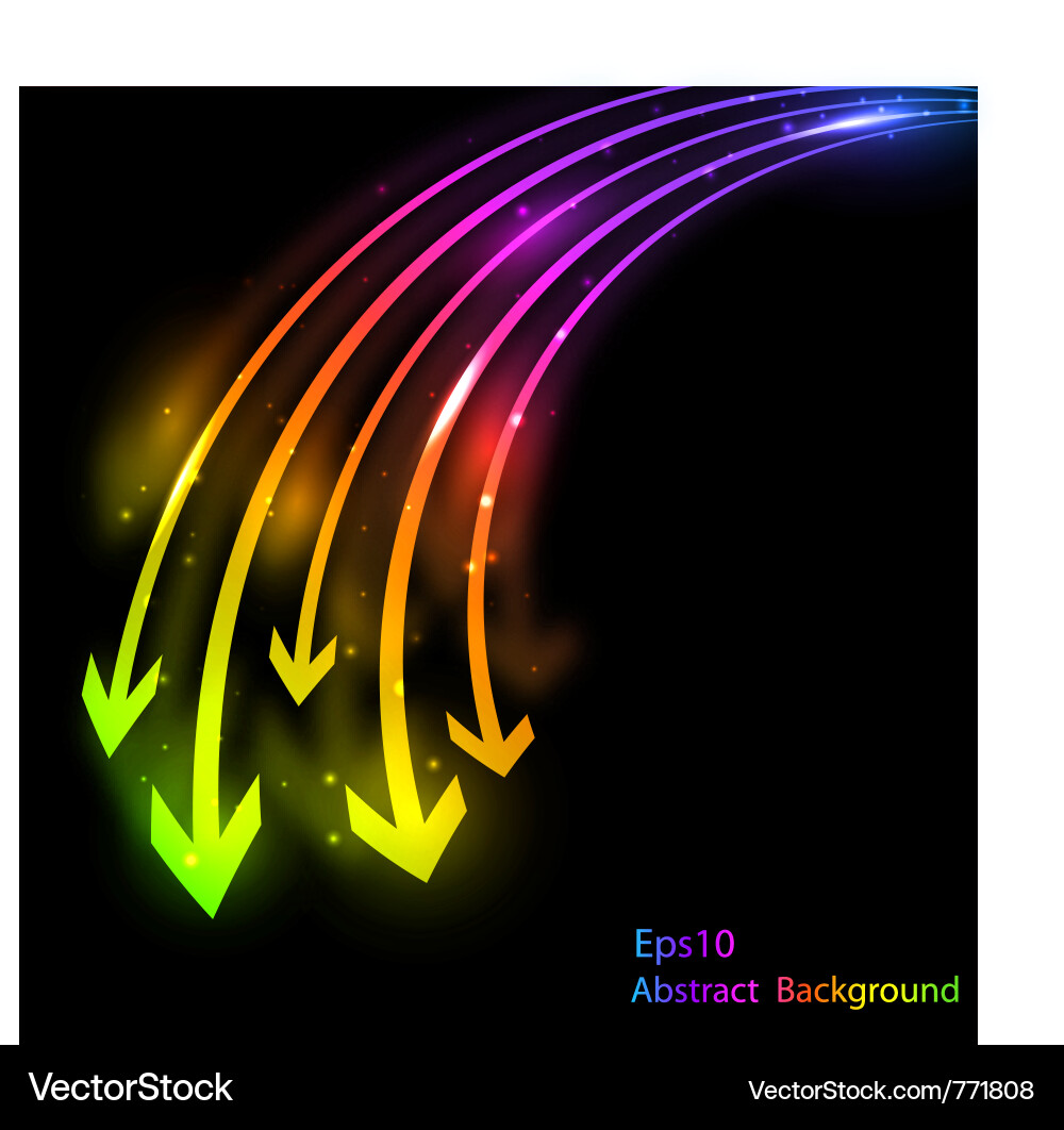 Abstract bright background with arrows vector image