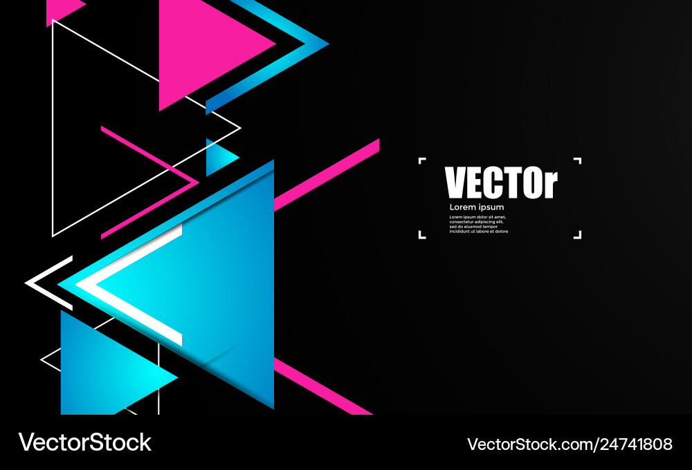 Abstract geometric background with triangles Abstract geometric background with triangles Vector Image