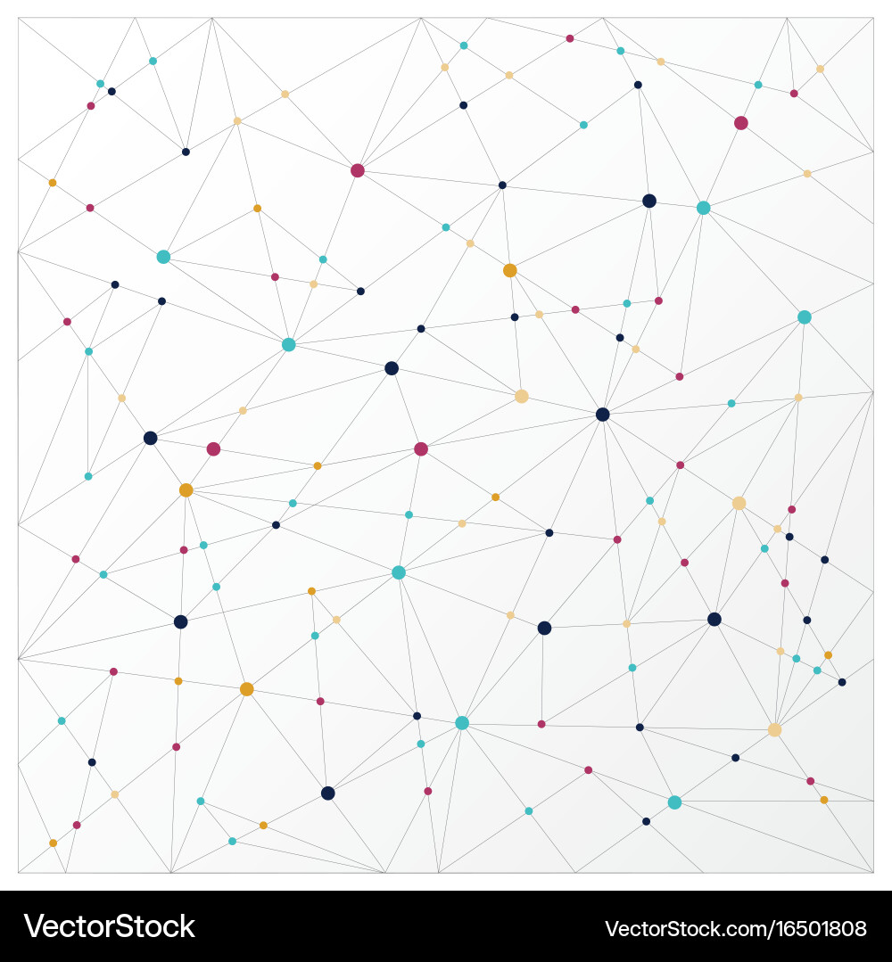 Abstract Network Connection vector image