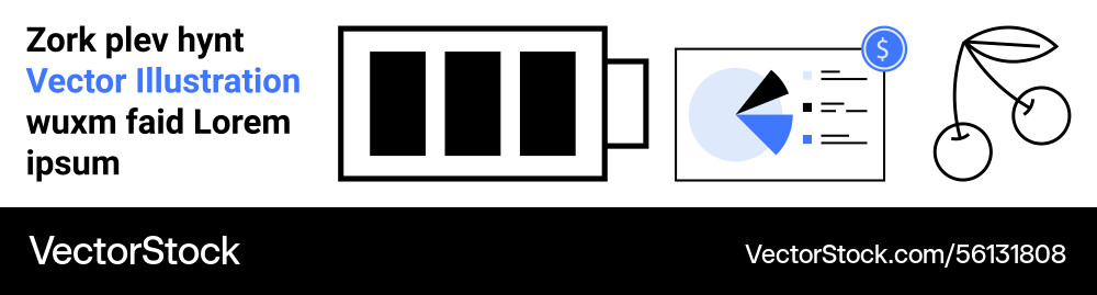 Battery charging data analytics dashboard Battery charging data analytics dashboard vector image