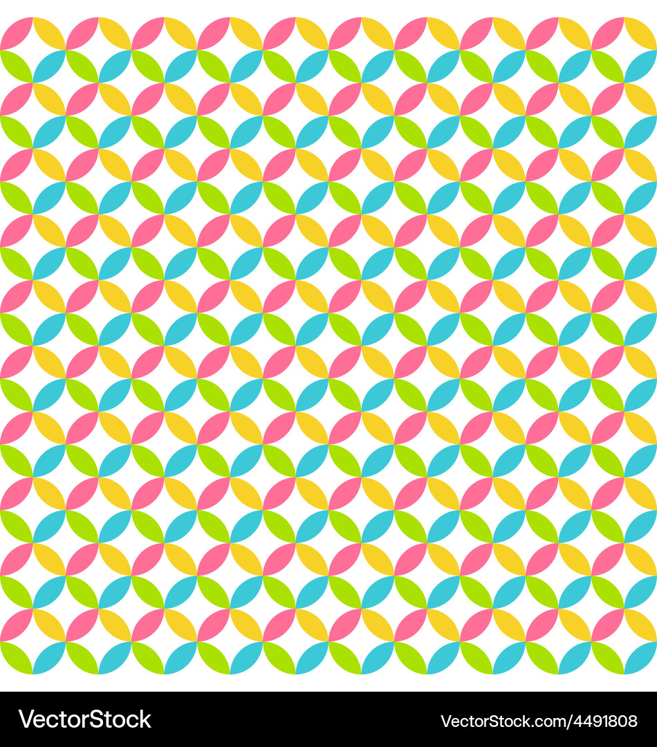 Bright abstract seamless pattern with multicolored vector image