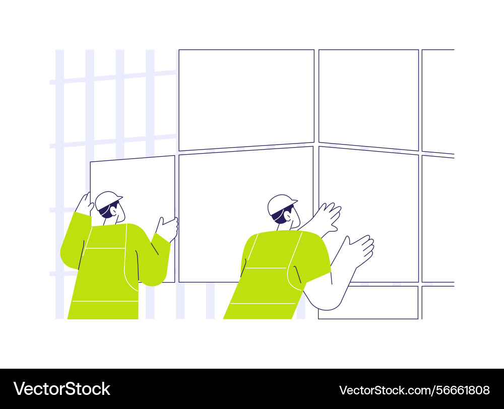Cladding system abstract concept Cladding system abstract concept Vector Image