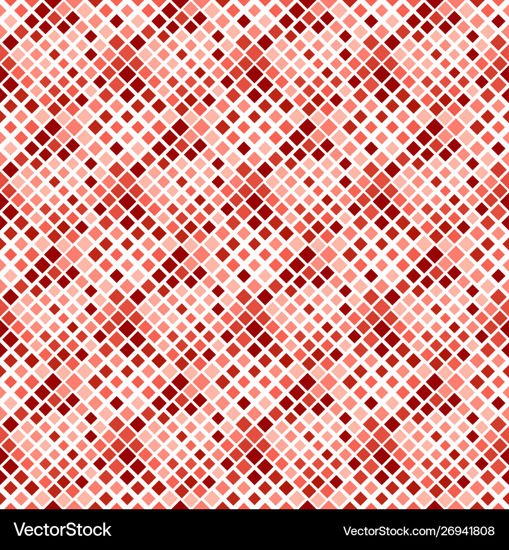 Geometrical square pattern background - red vector image