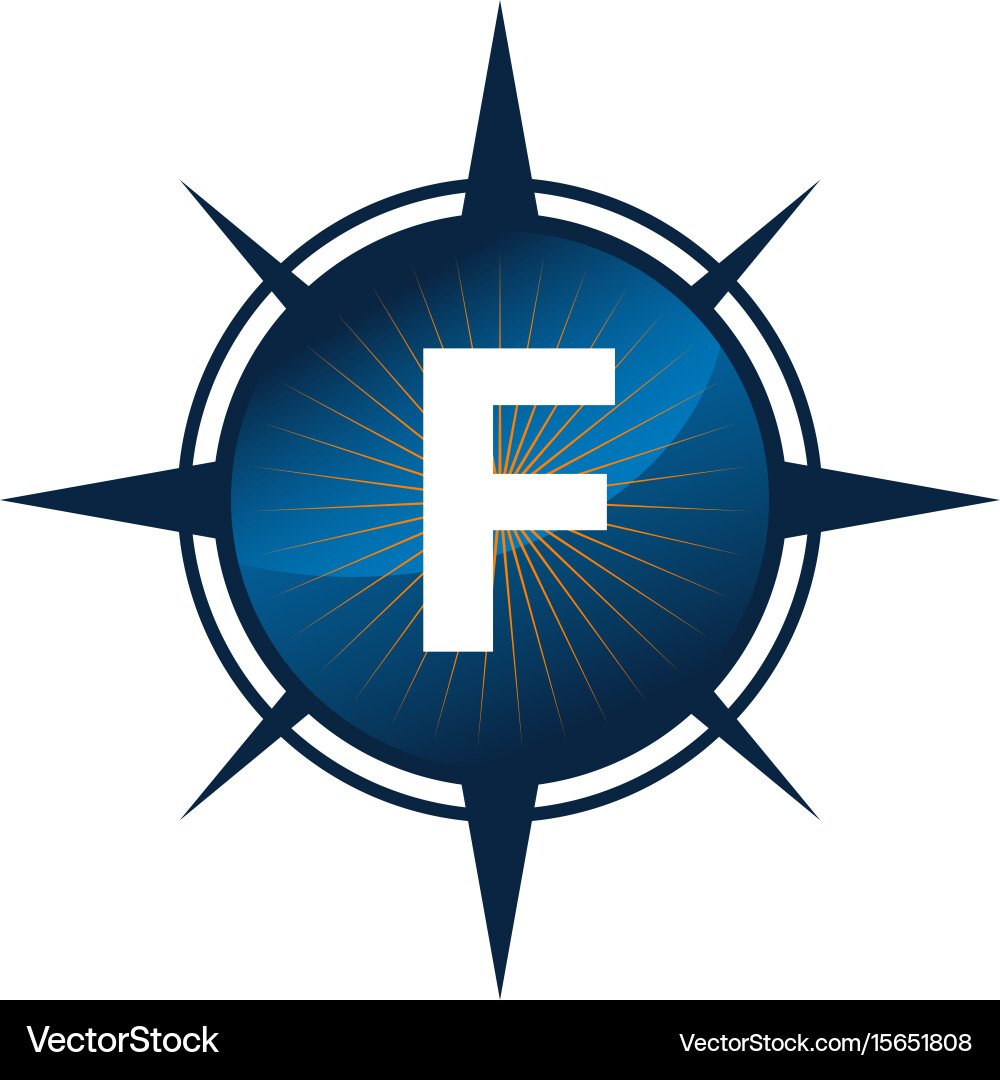 Insights guide initial f vector image